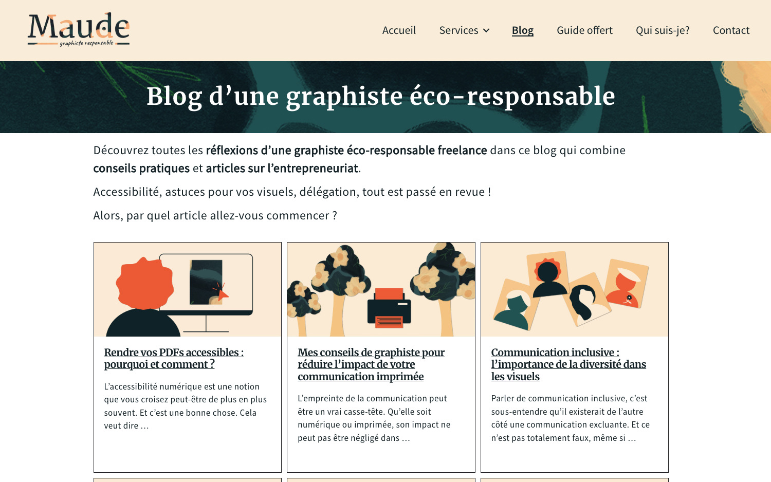 Maude de Goer site web